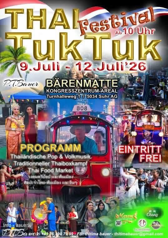 Thai Festival Tuk Tuk Suhr Flyer